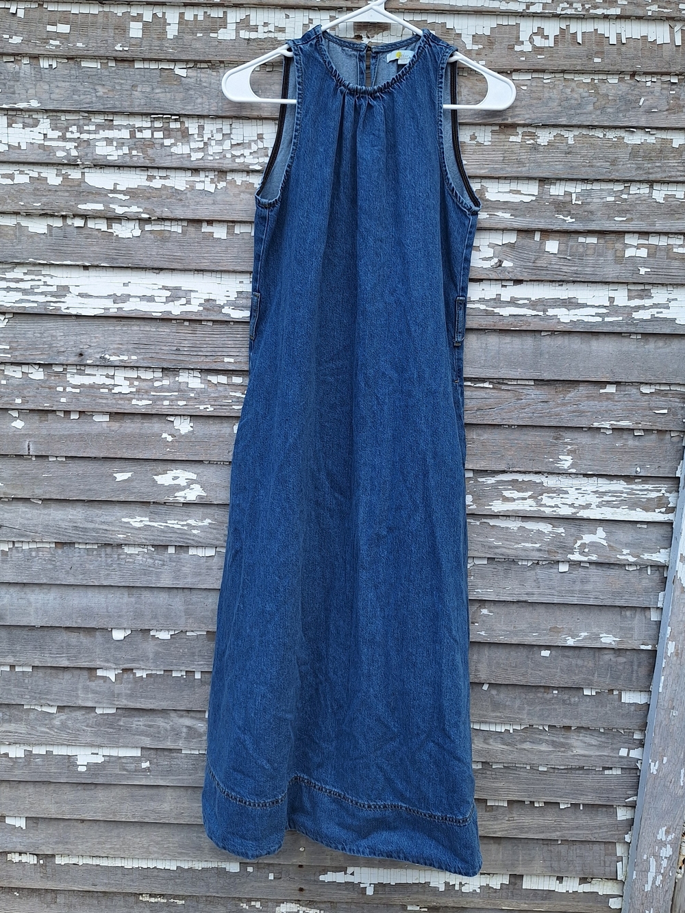Boden Sleeveless Denim Maxi Dress - Blue Size 6